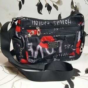 Ruimoti Nylon Crossbody Hot Lips Bag
